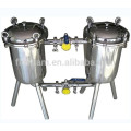 Excellent customed sanitary Stainless Steel Food Grade Double Barrel Filter